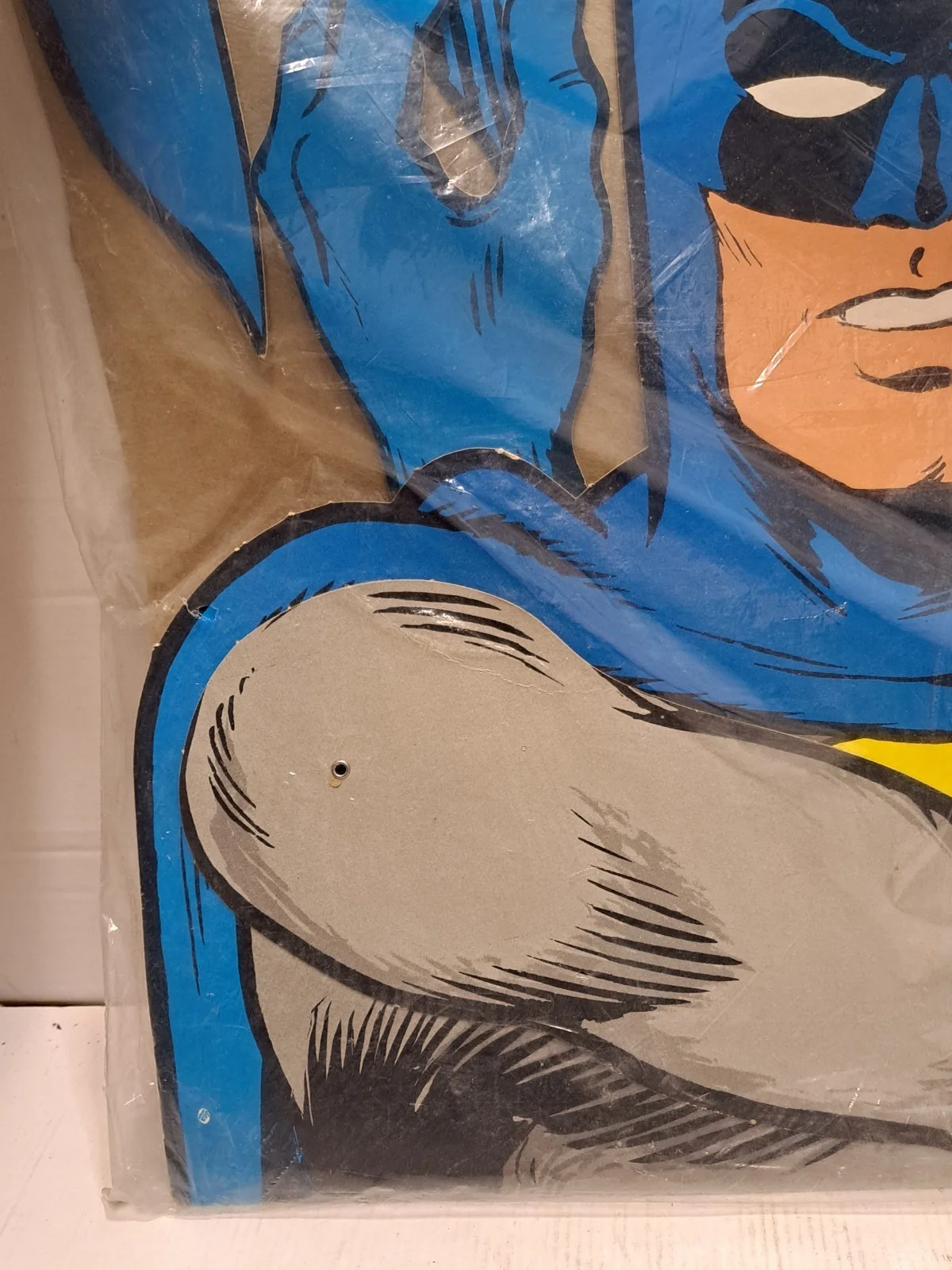 rare vintage 1974 batman jointed giant - new old stock (nos) - sealed package, изображение 3