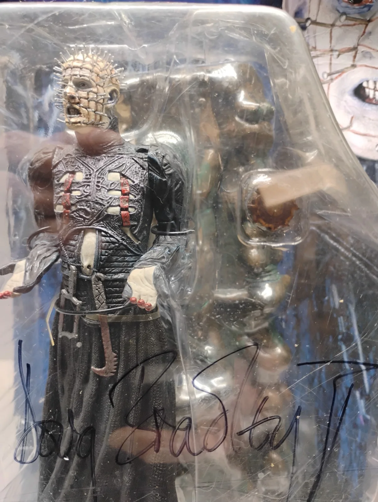 DOUG BRADLEY — NECA REEL TOYS, PINHEAD AUTOGRAPHED BY:DOUG BRADLEY, IN BOX ACTION FIGURE ( C3, image 3