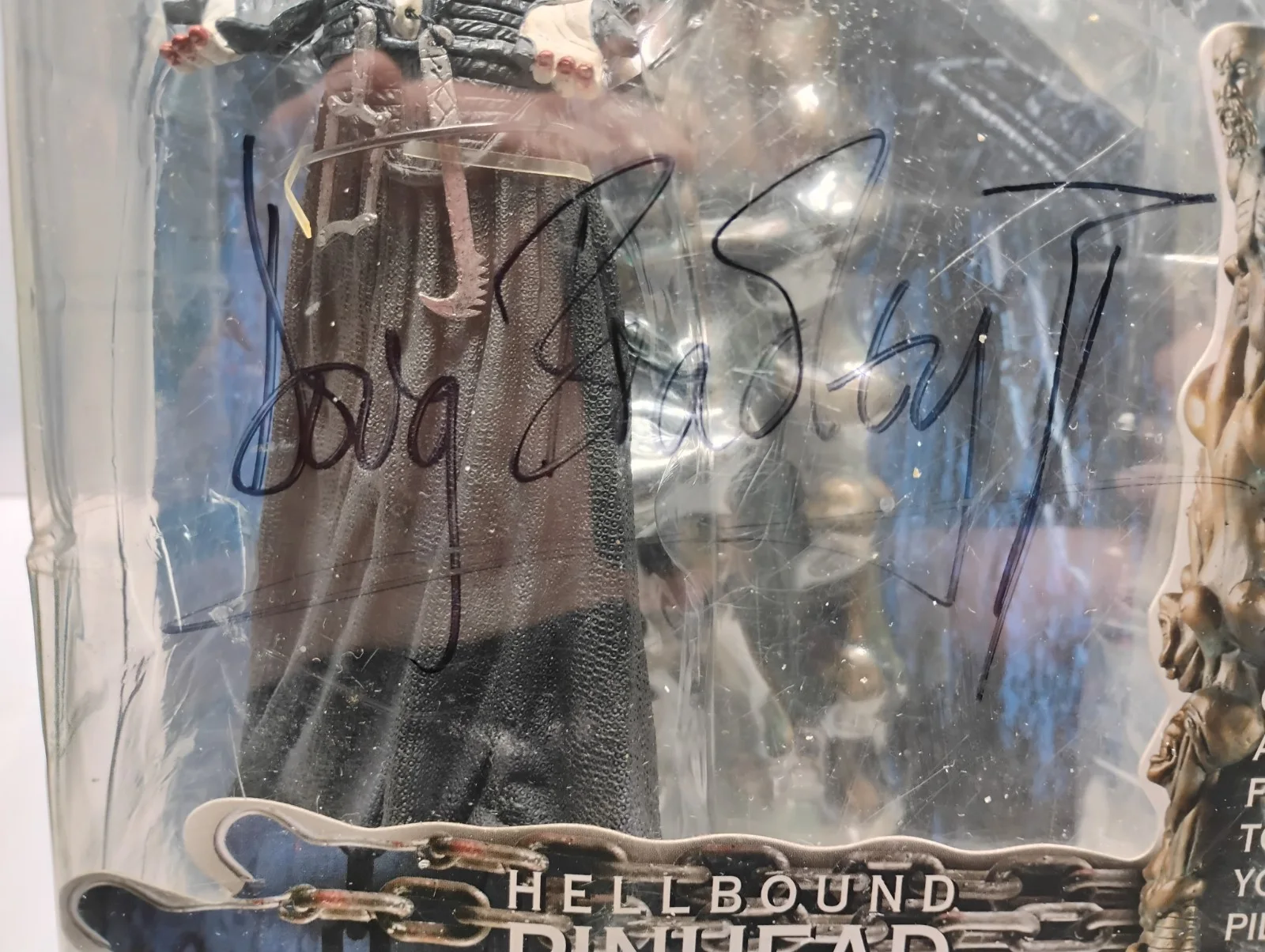 DOUG BRADLEY — NECA REEL TOYS, PINHEAD AUTOGRAPHED BY:DOUG BRADLEY, IN BOX ACTION FIGURE ( C3, image 5