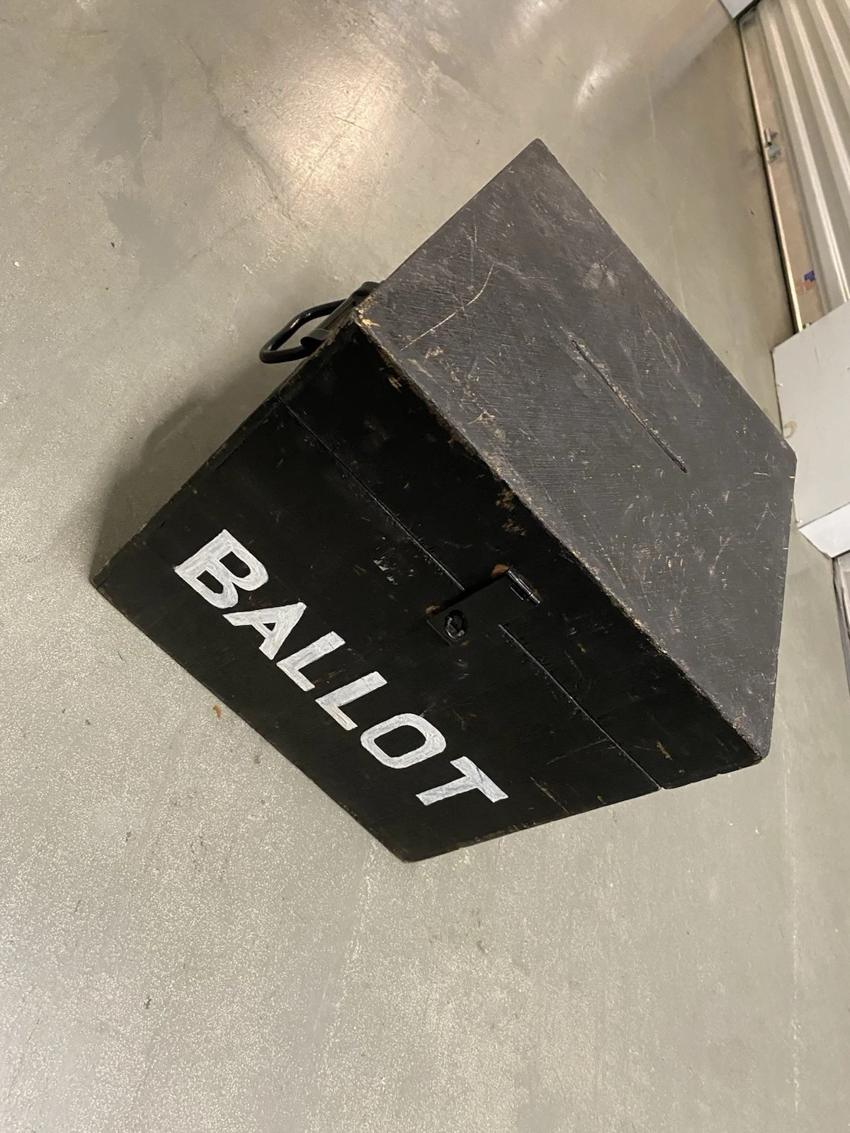 Vintage Wooden Ballot Voting Box Suggestion Theatre Set Prop Hotel Shop Display, изображение 2