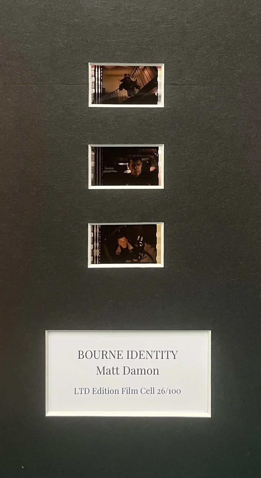 Bourne Identity. 35mm Film Cell Mounted Display, image 3