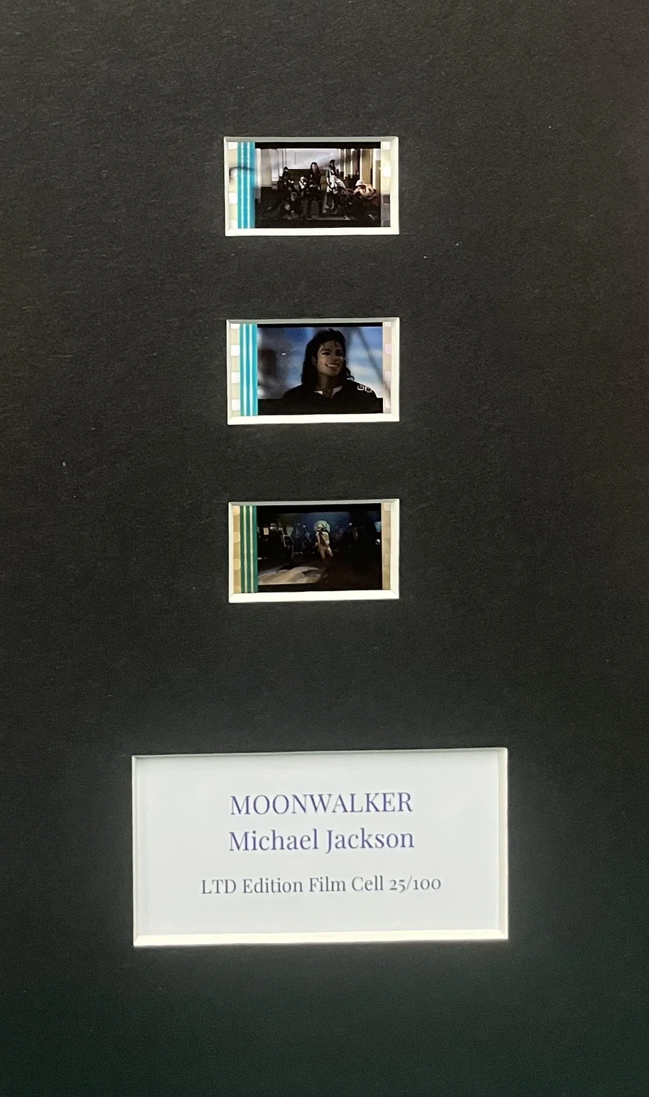 Michael Jackson Moonwalker35mm Film Cell MOUNTED DISPLAY, image 3