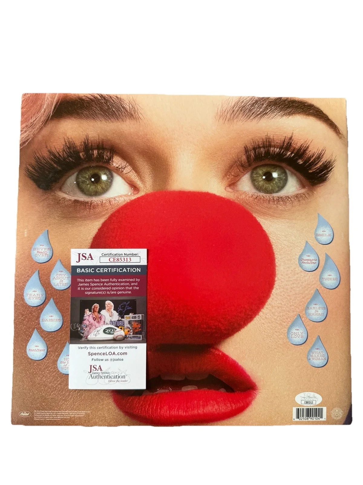 Katy Perry signed autographed “Smile” vinyl record LP JSA/COA, image 2