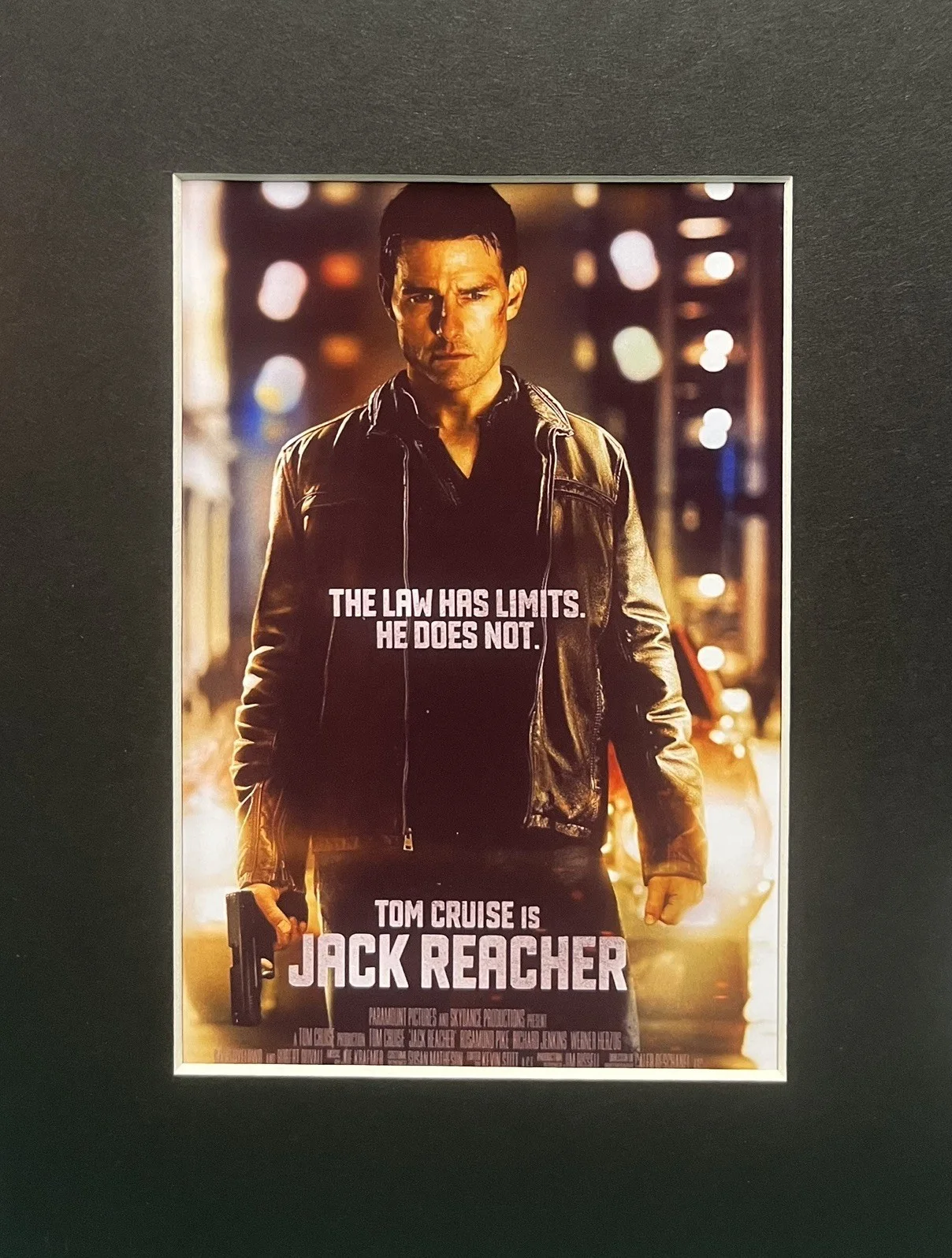 TOM CRUISE JACK REACHER . 35mm Film Cell Mounted Display, image 2