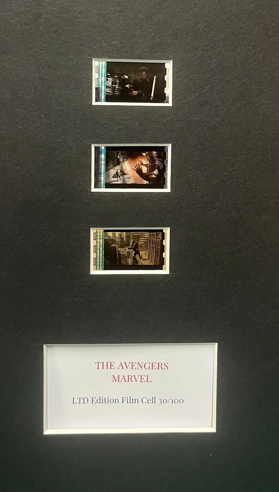 THE AVENGERS. 35mm Film Cell Mounted Display, image 3