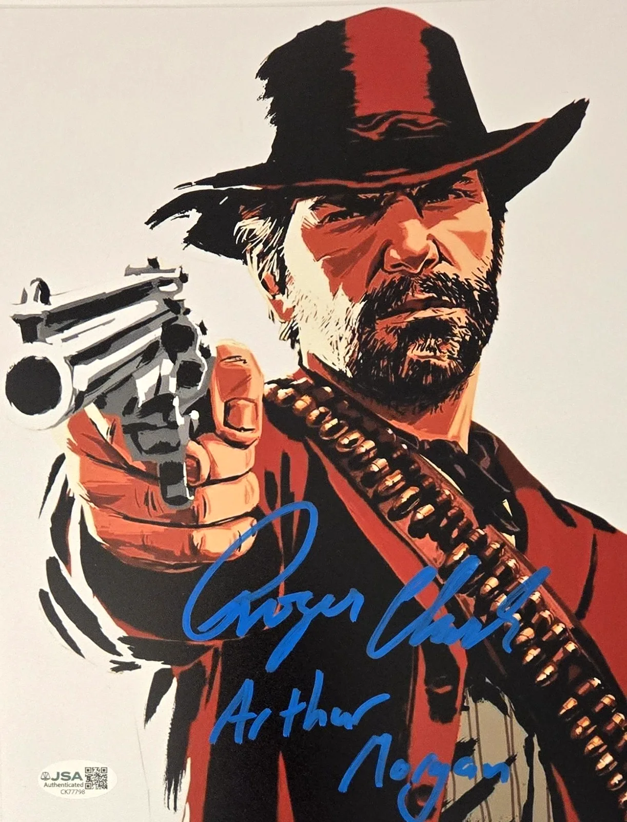 Roger Clark — Roger Clark Signed Photo Red Dead Redemption Arthur Morgan Autograph RDR JSA 98
