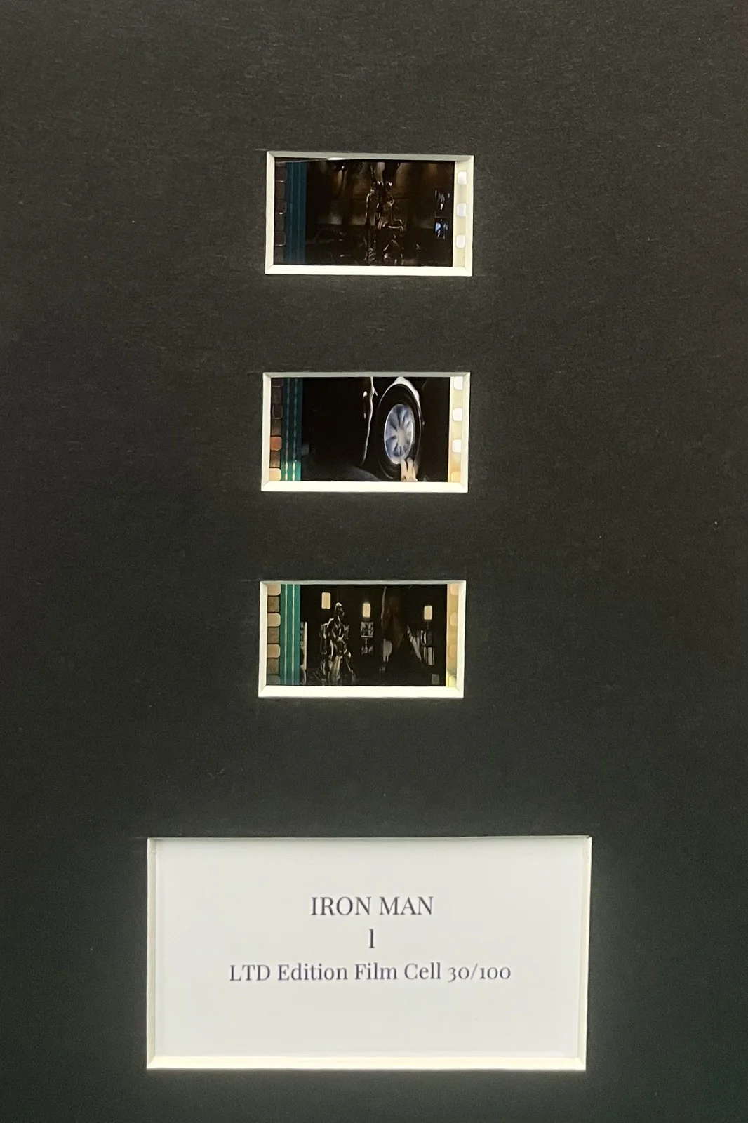 IRON MAN 1 . 35mm Film Cell Mounted Display, image 3