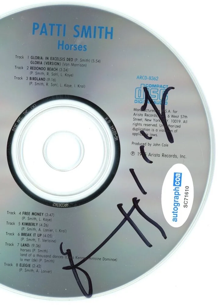 PATTI SMITH — Patti Smith signed Autographed "HORSES" CD Singer ACOA COA, image 4