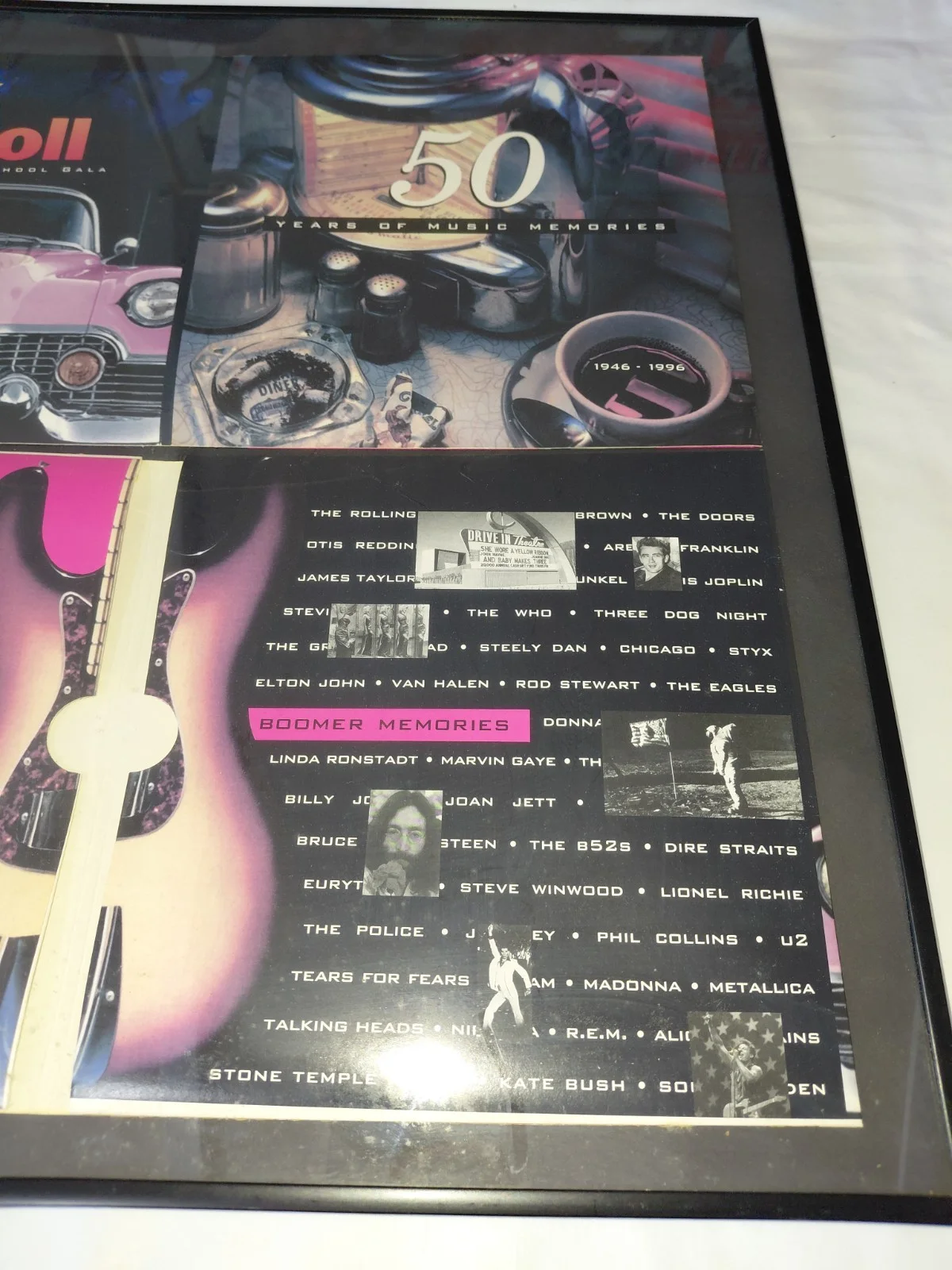 Vtg Dick Clark Autographed Rock & Roll 1996 Chinquapin School Gala Record Sleeve, изображение 5