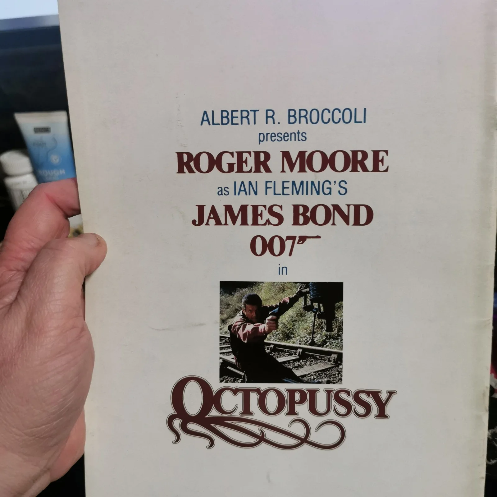 octopussy japanese movie film program 1983 james bond 007 roger moore, image 2