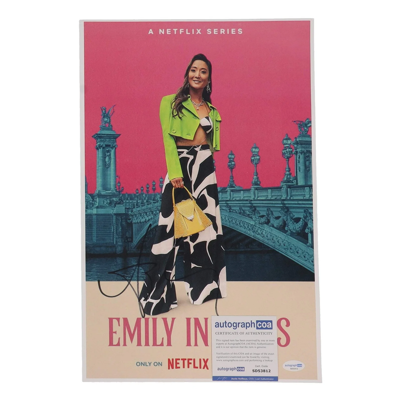 Ashley Park — Ashley Park Signed "Emily in Paris" 11x17 Photo (ACOA) - Mindy Chen, изображение 2