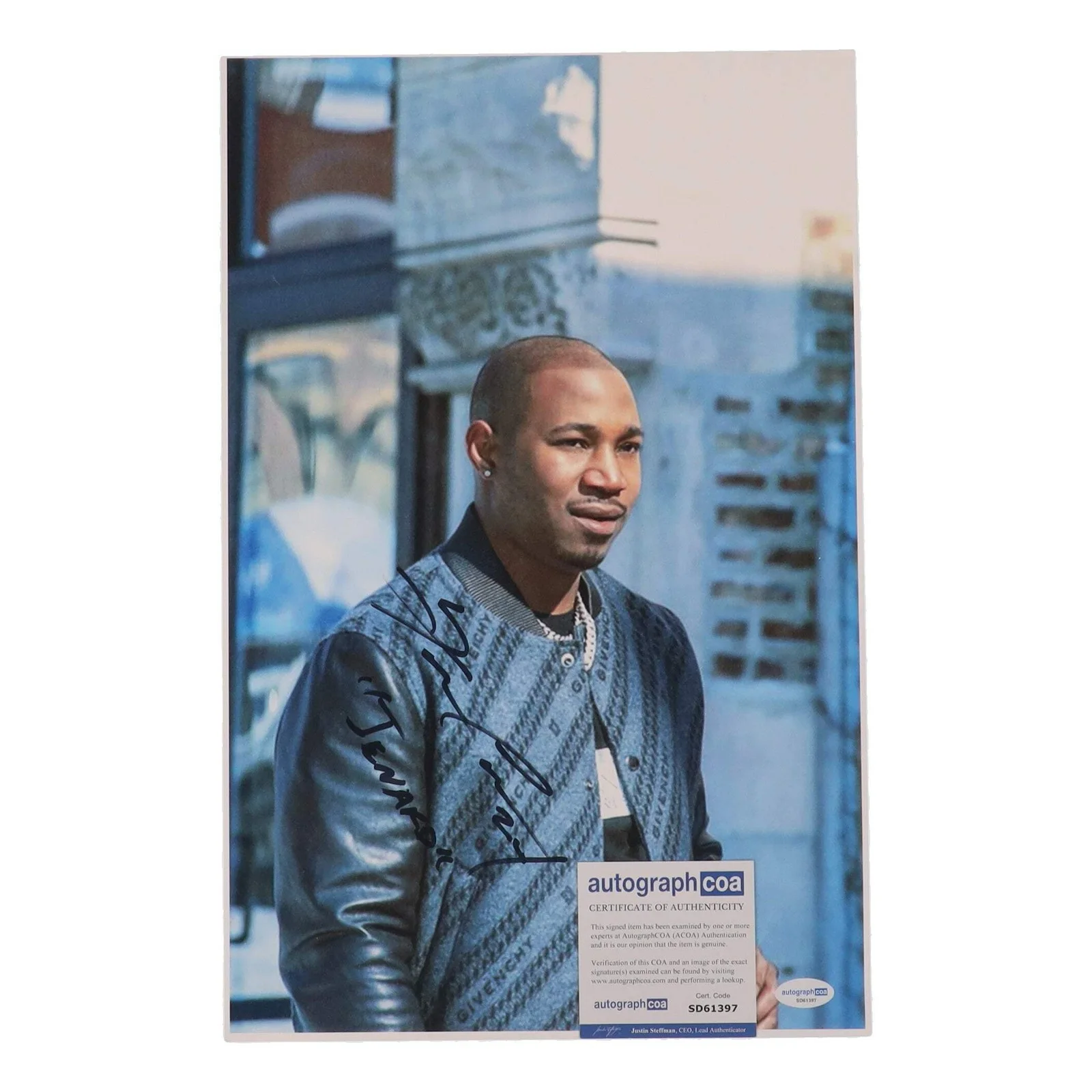 Kris D. Lofton — Kris D. Lofton Signed (ACOA) "Power Book IV: Force" 11x17 Photo Inscribed "Jenar, image 2