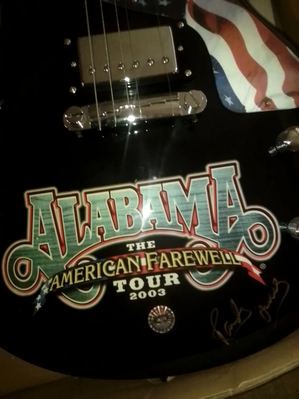 ALABAMA AMERICAN FAREWELL TOUR 2003 AUTOGRAPHED EPIPHONEGUITAR w/ Case, image 4