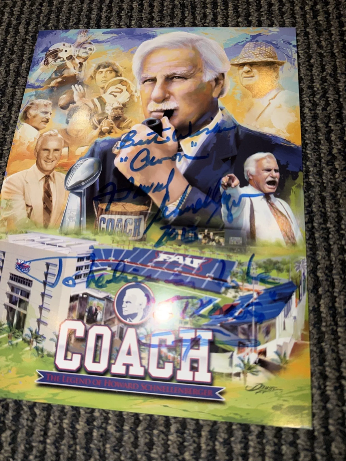 Howard Schnellenberger Signed Autographed 8x10 Photo Legendary Coach, изображение 2