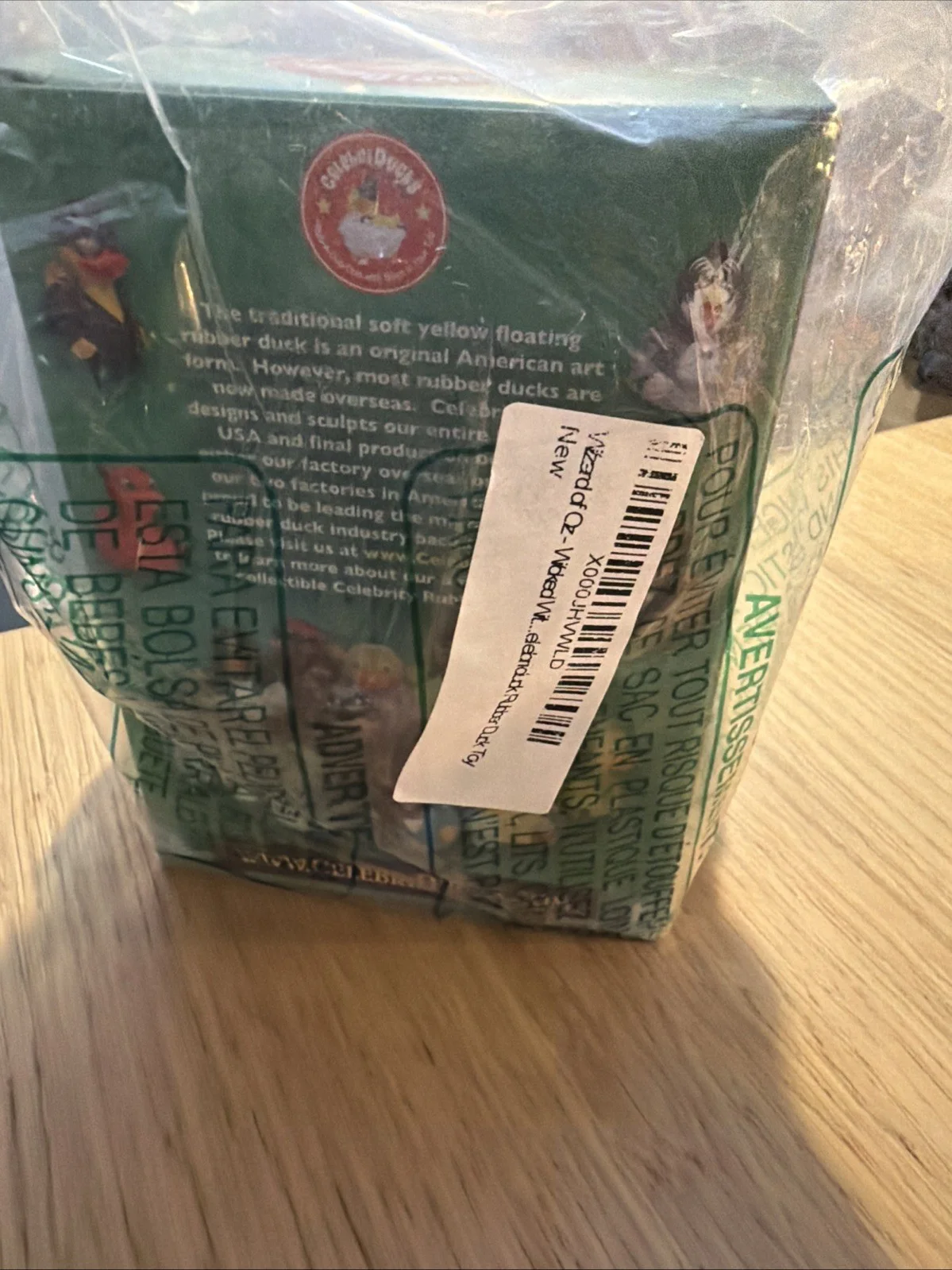 Celebriducks Wizard of Oz Wicked Witch Rubber Duck Collectible New in Box, изображение 3