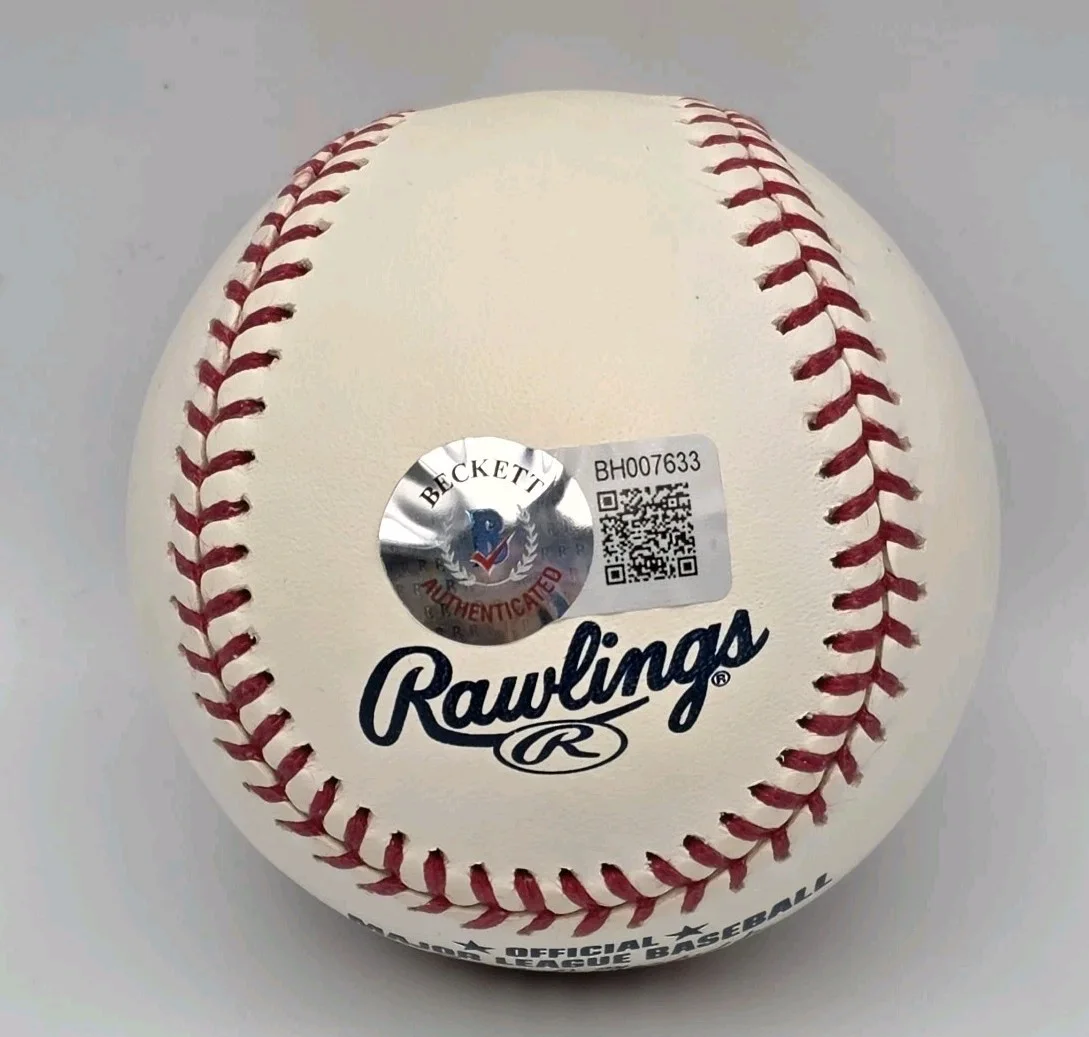 Young Thug Rapper Signed ROMLB Baseball Autograph Trance UY SCUTI BAS Beckett, изображение 2