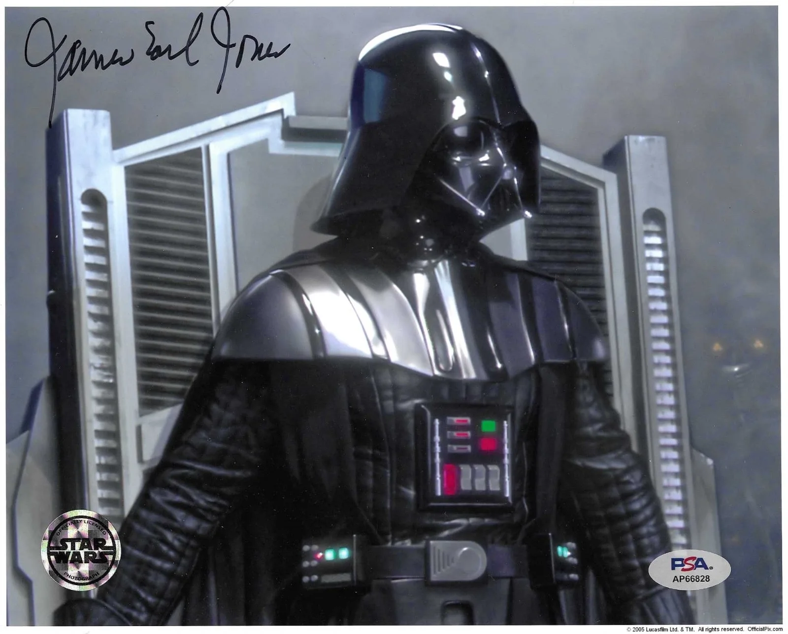 James Earl Jones — James Earl Jones Star Wars Darth Vader Official Signed Auto 8x10 Photo PSA DNA