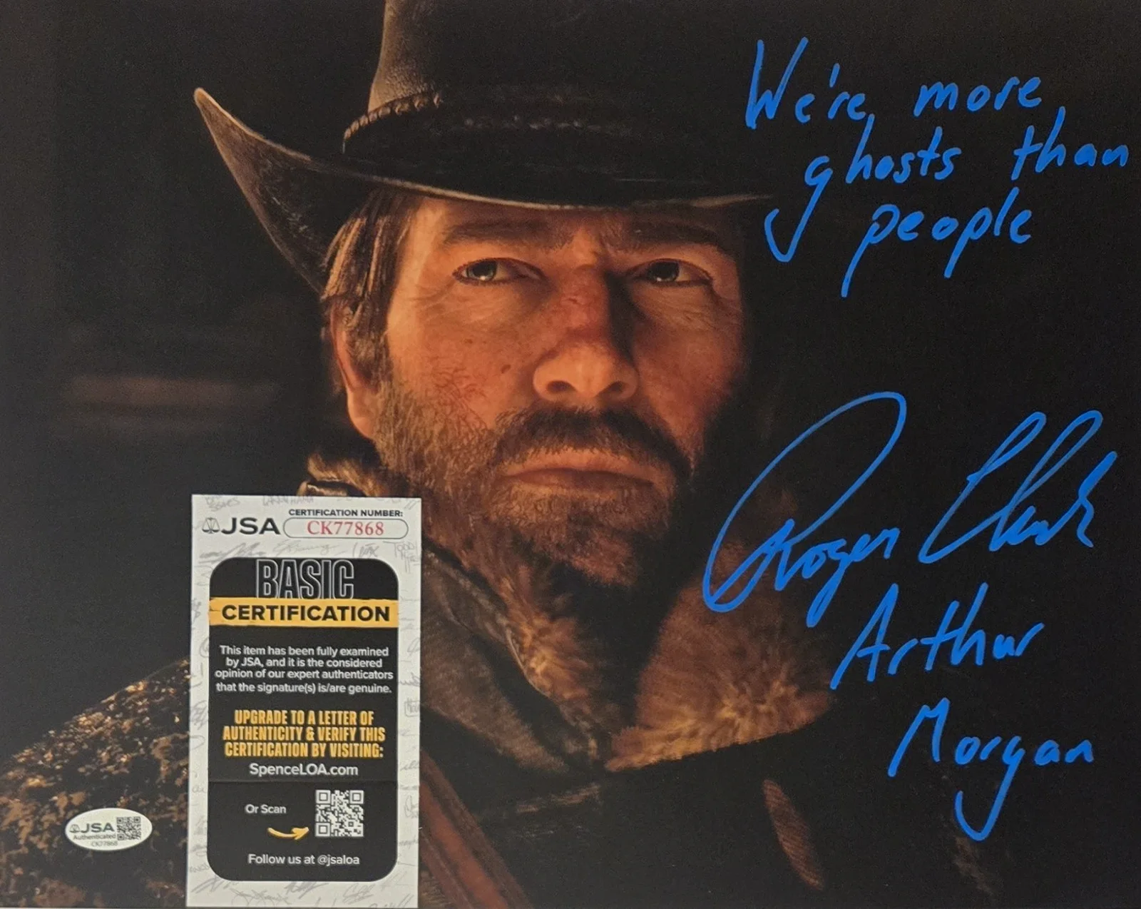 Roger Clark — Roger Clark Signed Photo Red Dead Redemption Arthur Morgan Autograph JSA COA 868