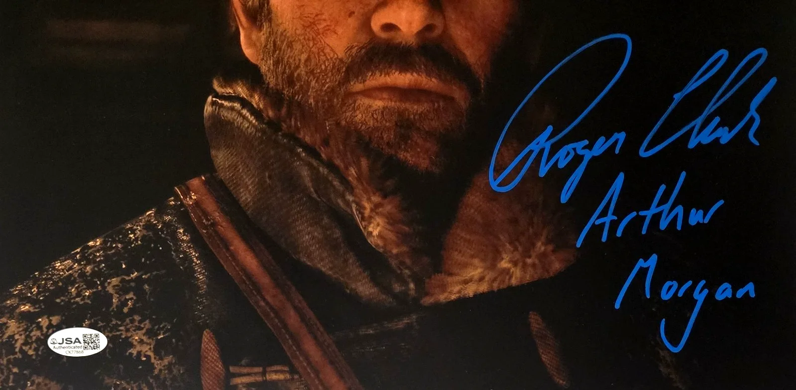 Roger Clark — Roger Clark Signed Photo Red Dead Redemption Arthur Morgan Autograph JSA COA 868, image 3