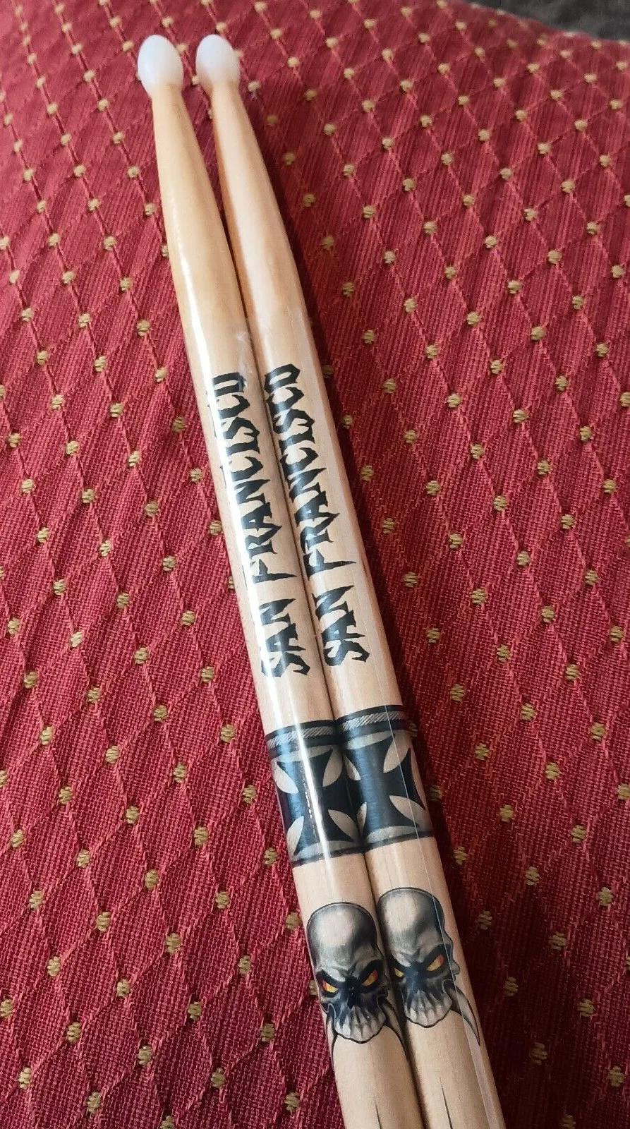 Hard Rock Cafe San Francisco Drumsticks Skulls New Sealed HRC Art Stick, image 2