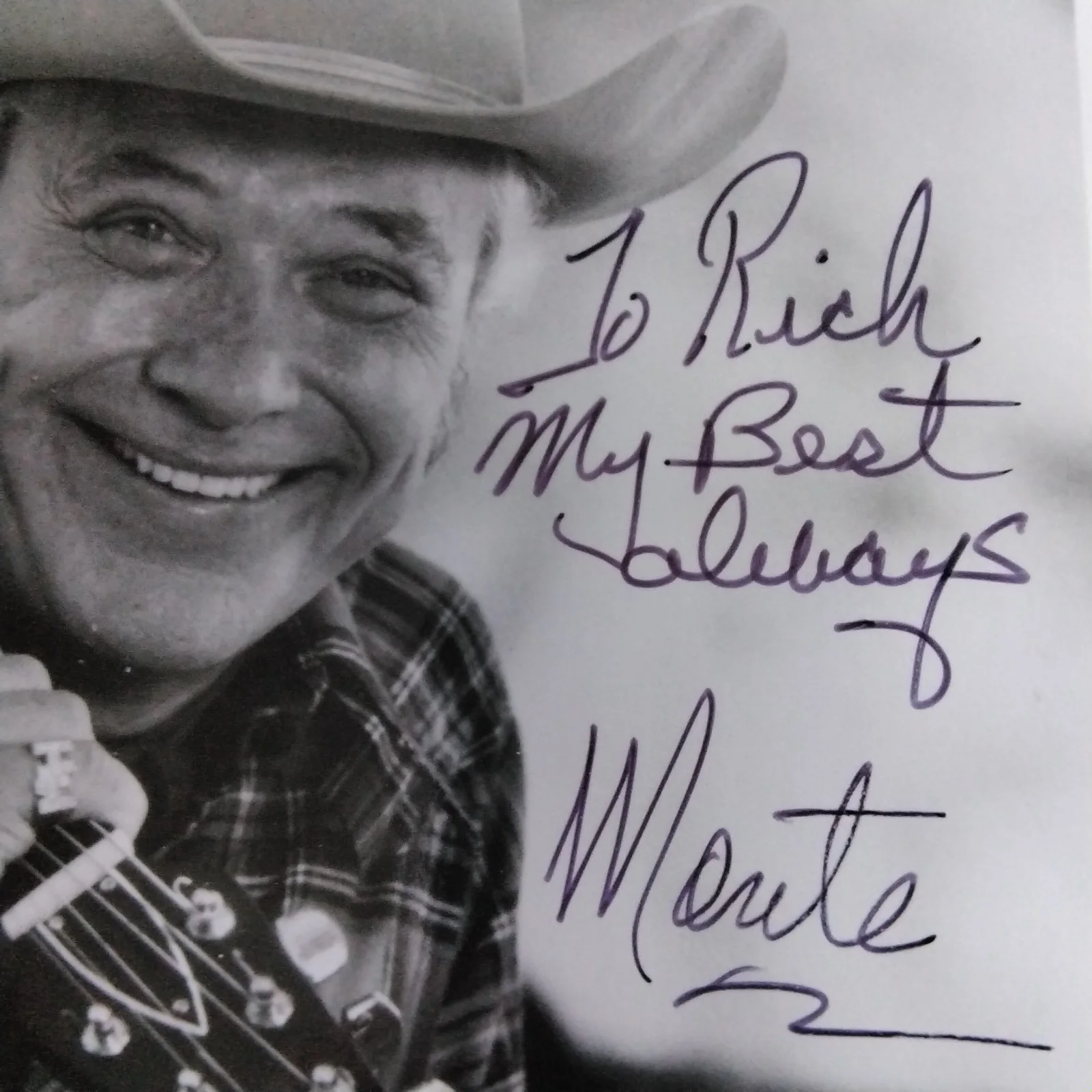 Monte Hale — Monte Hale SIGNED 8x10 Photo Movie Actor Singer Republic Western Home on Range, изображение 5