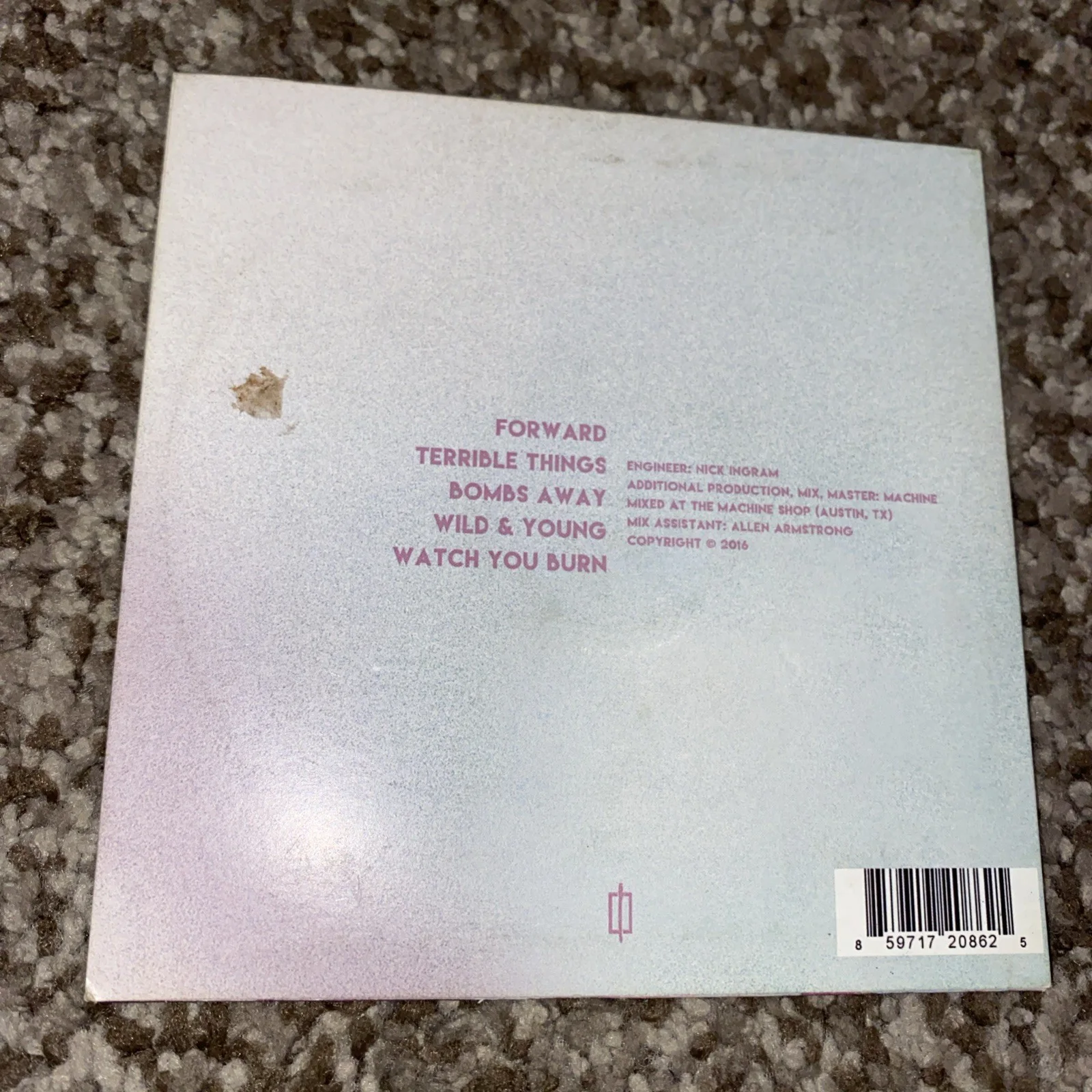 The Orphan The Poet Terrible Things EP Autographed Signed Indie Rock CD, изображение 3