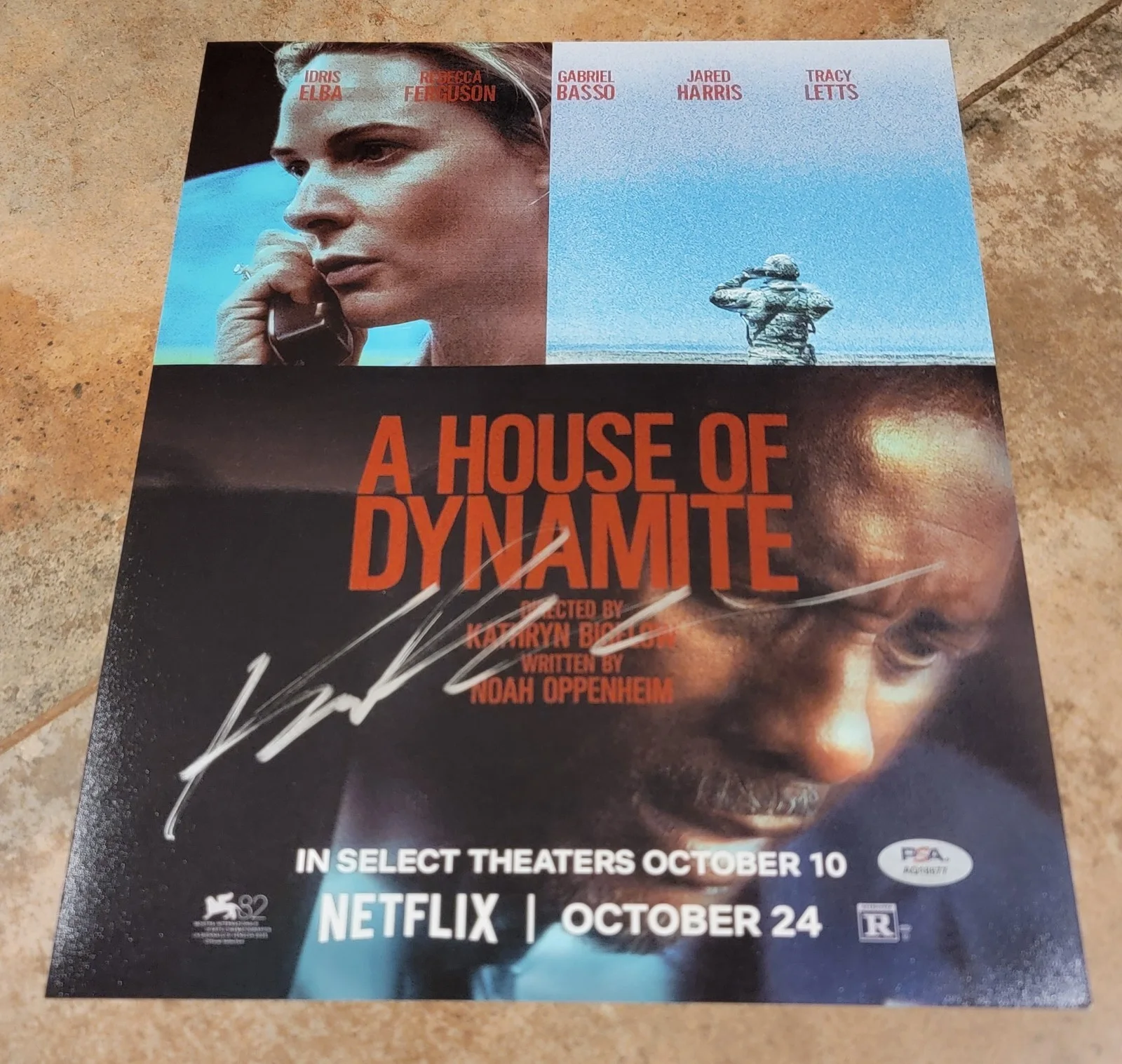 Kathryn Bigelow — IMPERFECT Kathryn Bigelow signed 11x14 photo PSA autograph A House of Dynamite