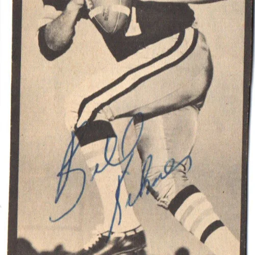 1960s Bill Kilmer Signed 3x5" Photo Washington Redskins UCLA Billy Autograph, image 3