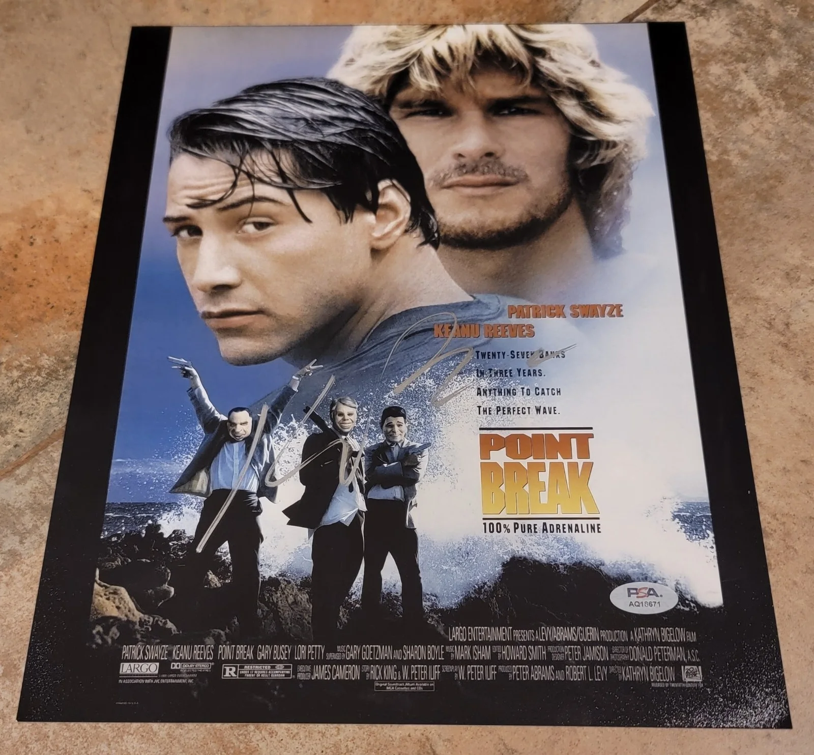 Kathryn Bigelow — IMPERFECT Kathryn Bigelow signed 11x14 photo PSA DNA autograph Point Break