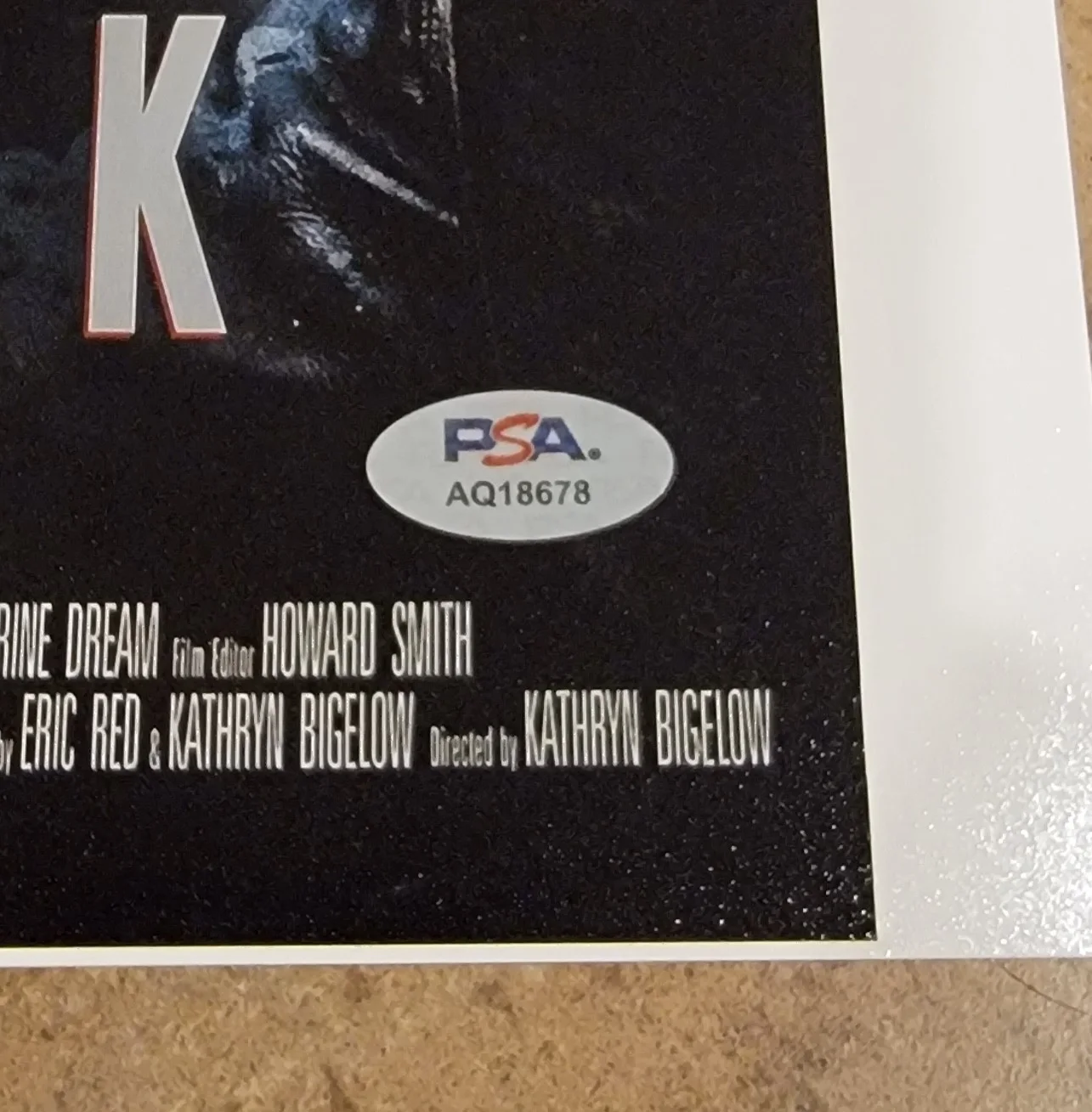 Kathryn Bigelow — Kathryn Bigelow signed 11x14 photo PSA DNA autograph Near Dark poster image, изображение 2