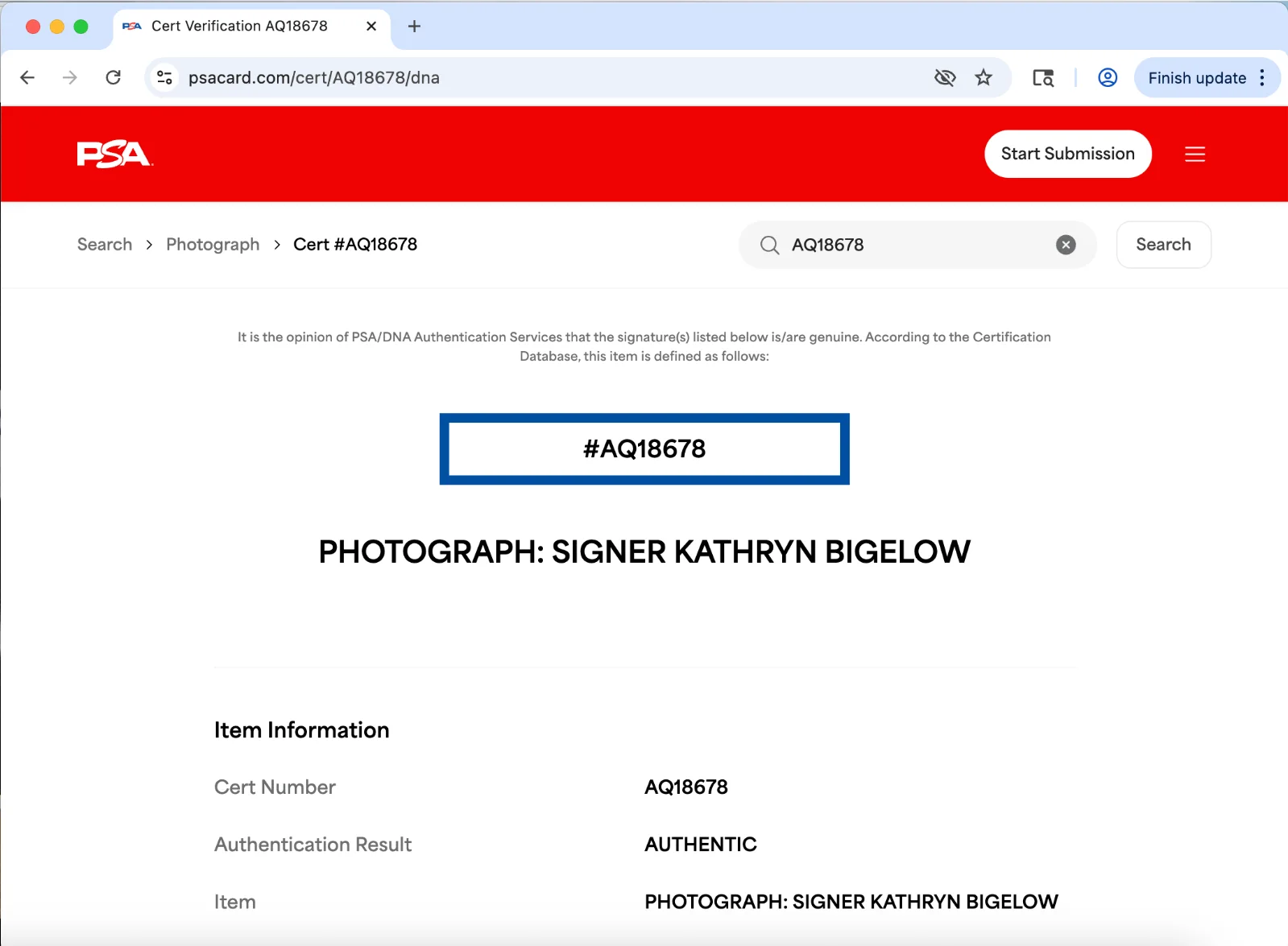 Kathryn Bigelow — Kathryn Bigelow signed 11x14 photo PSA DNA autograph Near Dark poster image, изображение 3