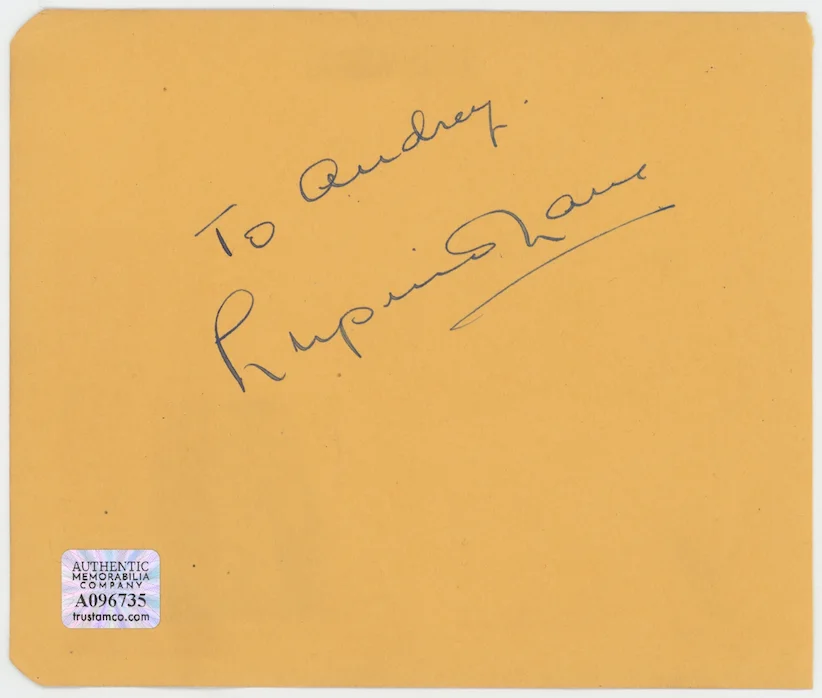 Gordon Jackson Great Escape Autographed Signed Album Page AMCo COA 31886, image 2