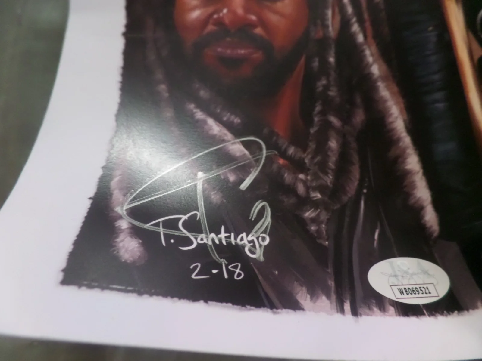 norman reeds — norman reedus walking dead autograph poster 12x18 JSA, image 3