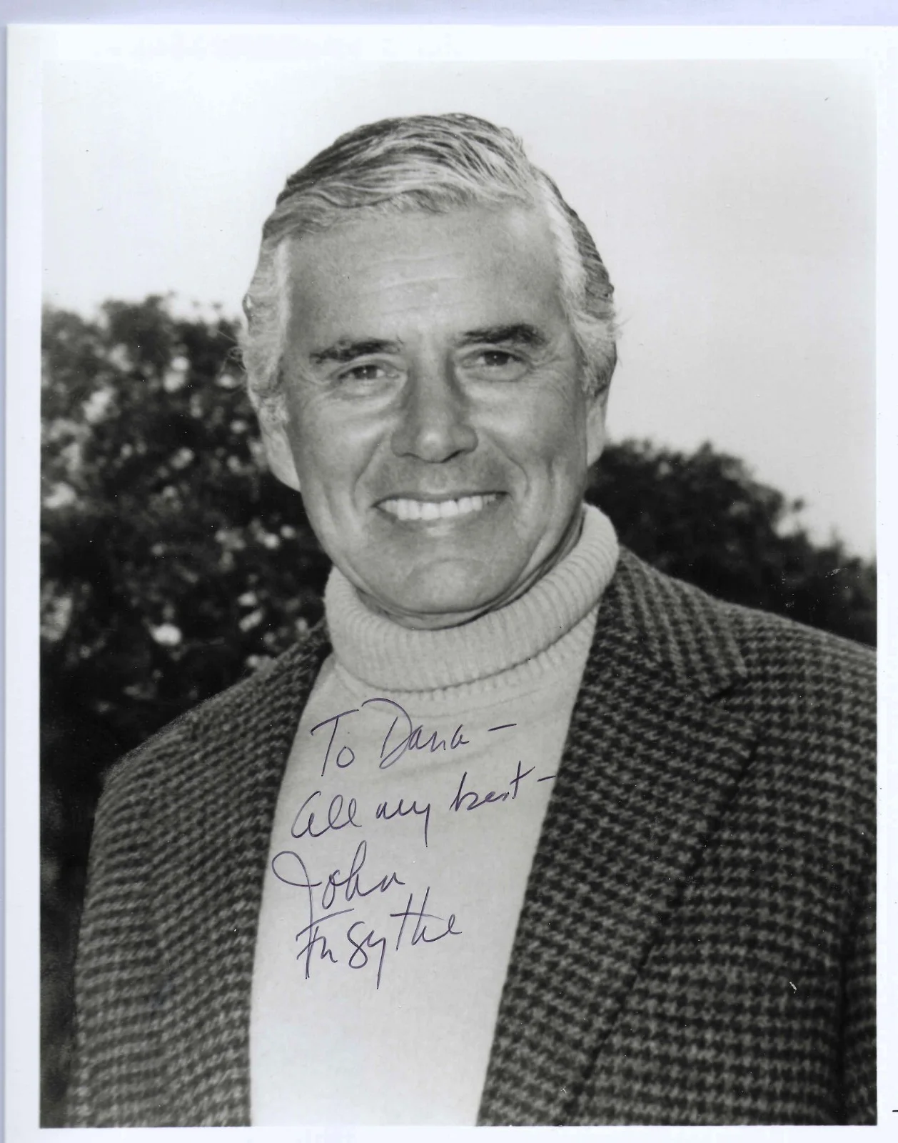 John Forsythe, Linda Evans — 2 pics Dynasty cast SIGNED... LINDA EVANS & JOHN FORSYTHE each with COA 8x10, image 2