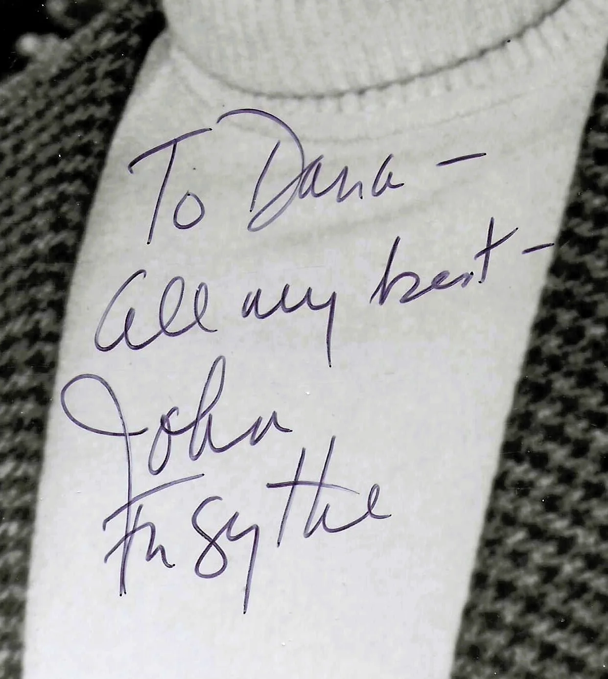 John Forsythe, Linda Evans — 2 pics Dynasty cast SIGNED... LINDA EVANS & JOHN FORSYTHE each with COA 8x10, image 3