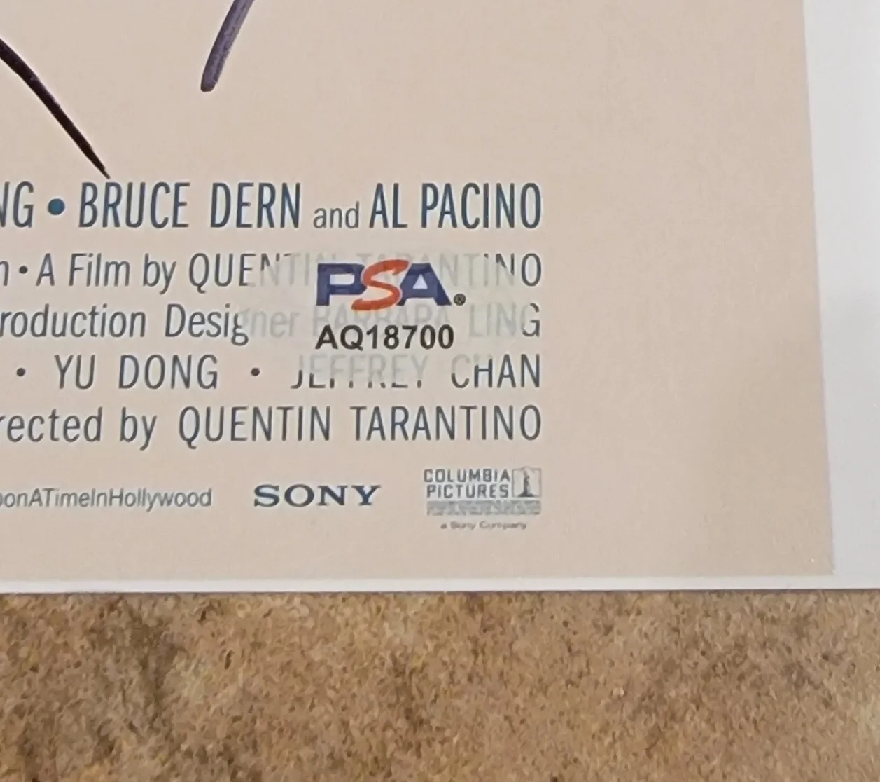 Al Pacino, Mikey Madison, Clifton Collins Jr, Daniella Peck — Once Upon a Time in Hollywood cast 4 signed 11x14 Photo PSA Al Pacino Mikey, image 2