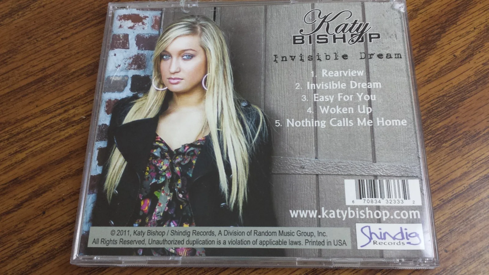 Katy Bishop Invisible Dream Signed Autographed CD Country Music, изображение 2