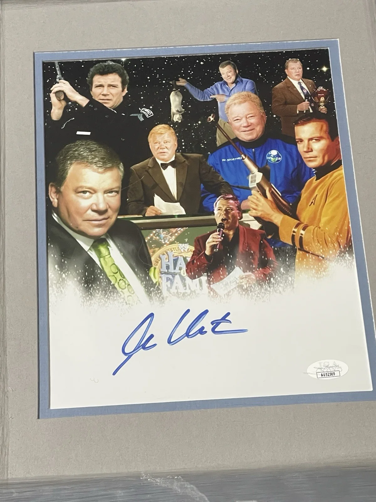 William Shatner — William Shatner Star Trek Iconic Career photos signed Autograph 8x10 Framed JSA., image 2