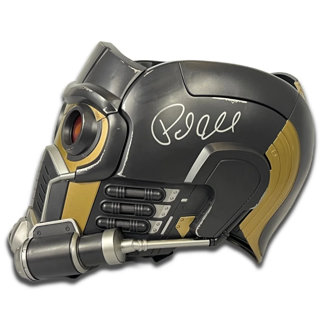 Samuel L Jackson, Paul Rudd, Karen Gillan, Paul Bettany — Samuel L Jackson, Paul Rudd Cast signed Starlord Mask JSA LOA Guardians Marvel, изображение 4
