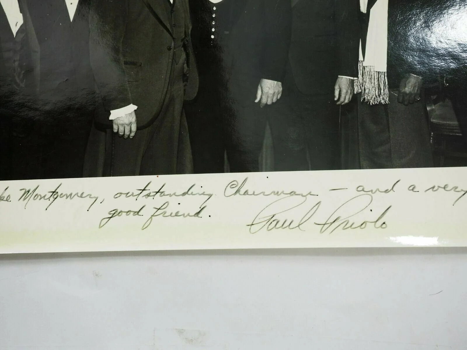 Paul Priolo — Paul Priolo Autographed B&W photo with thanks to Mike Montgomery 8 X 10", изображение 3