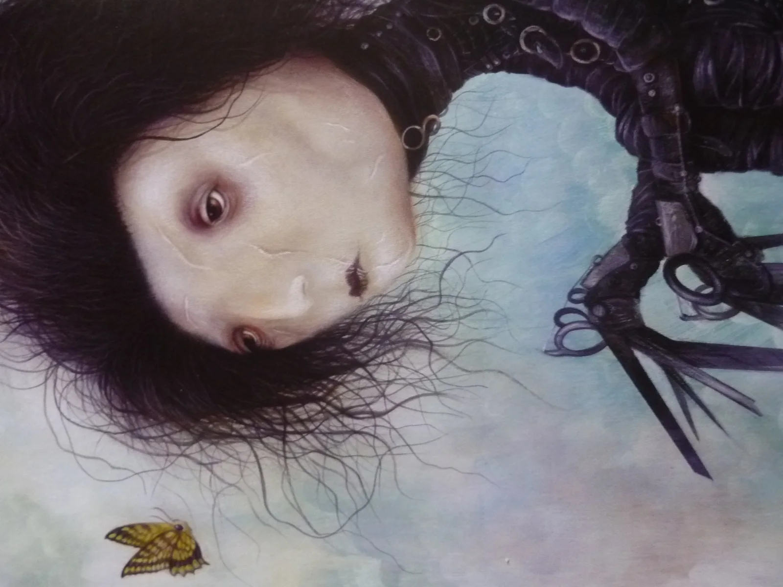 Framed mounted 14x11 inchs Poster Film Edward Scissorhands 1990 butterfly, изображение 2