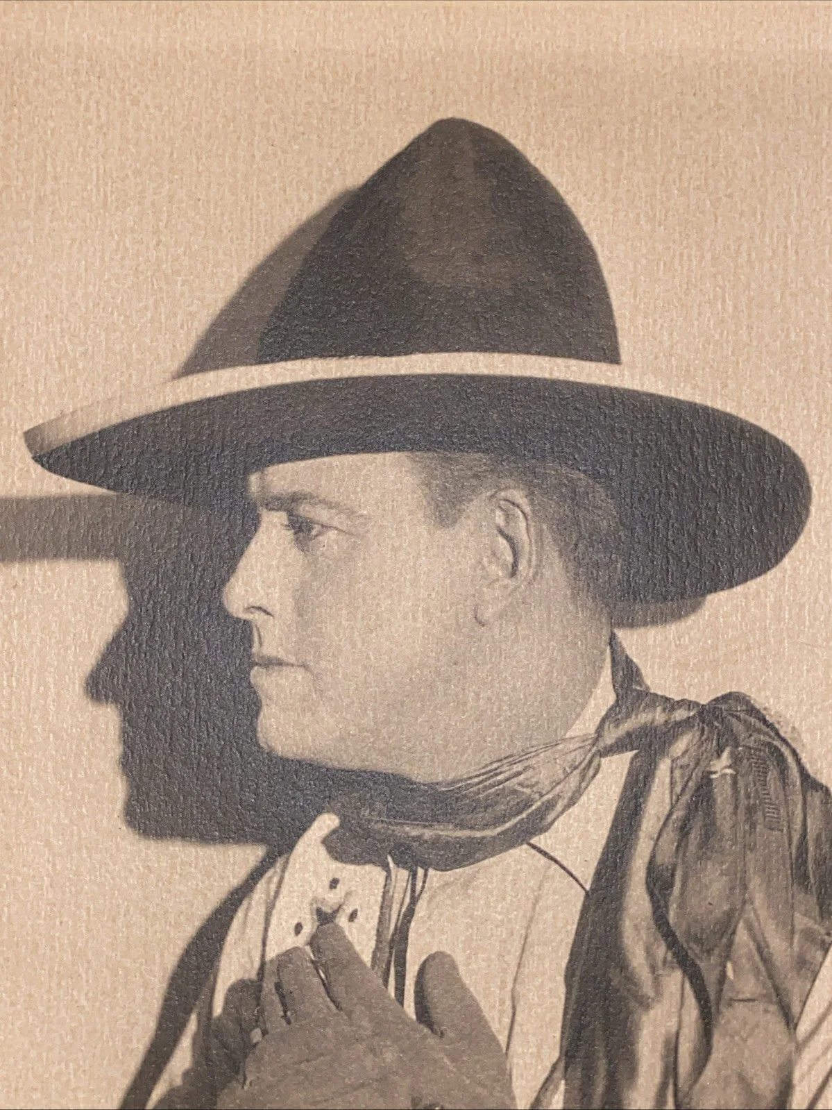 Roy Stewart — Roy Stewart Silent Cowboy Film Star 1920s 10x12 Vintage Photo 1926 SIGNED, изображение 2