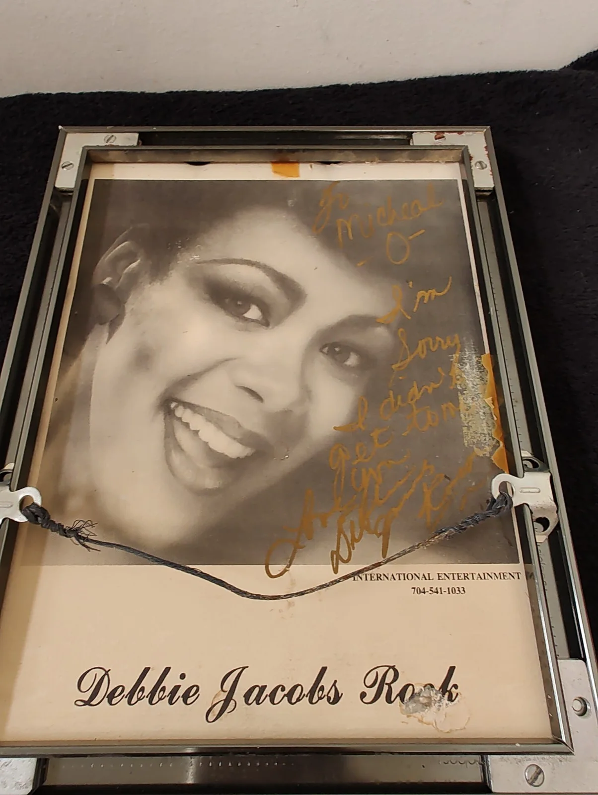 Debbie Jacobs Rock — California Is Calling You: metal frame & signed autograph on back, image 2