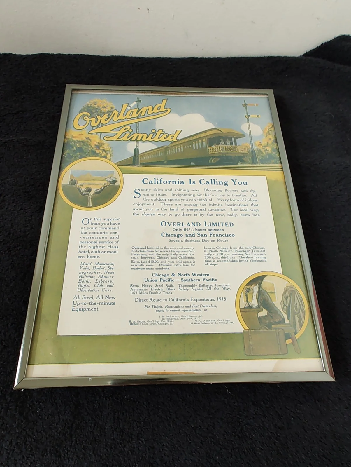 Debbie Jacobs Rock — California Is Calling You: metal frame & signed autograph on back, image 3