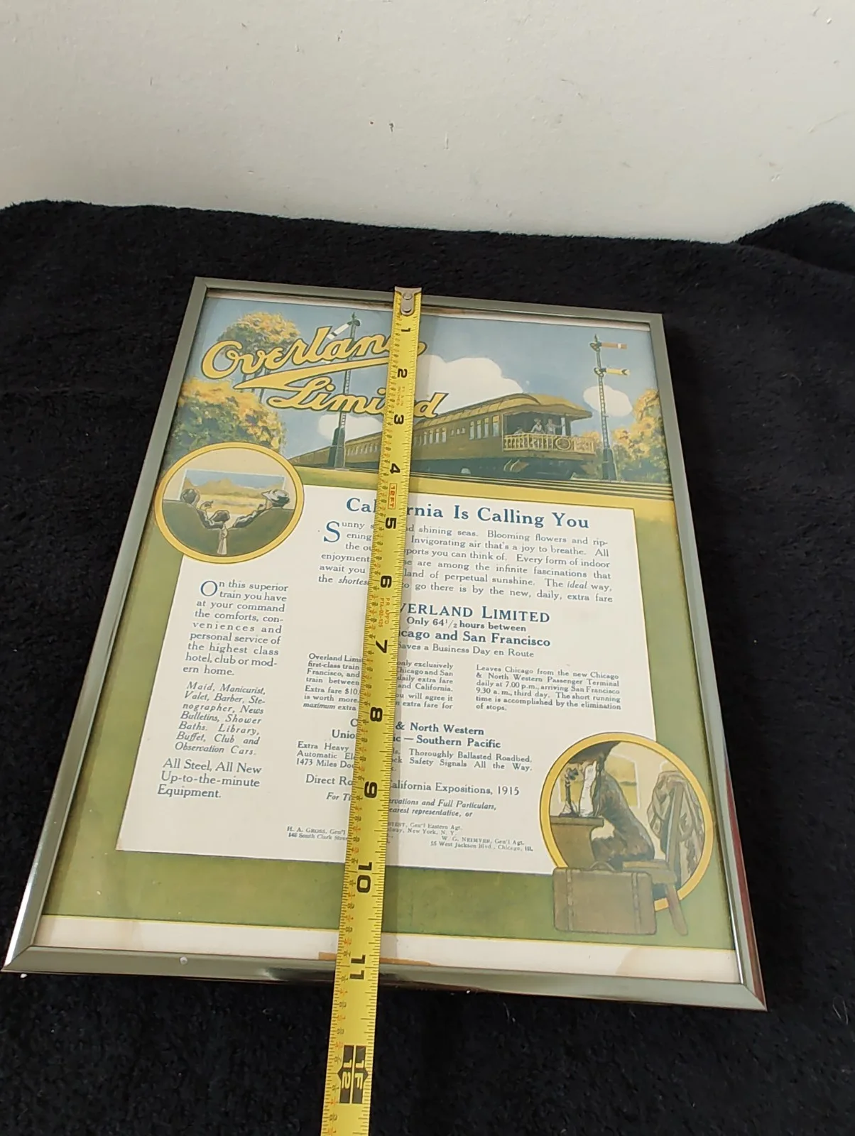 Debbie Jacobs Rock — California Is Calling You: metal frame & signed autograph on back, image 4