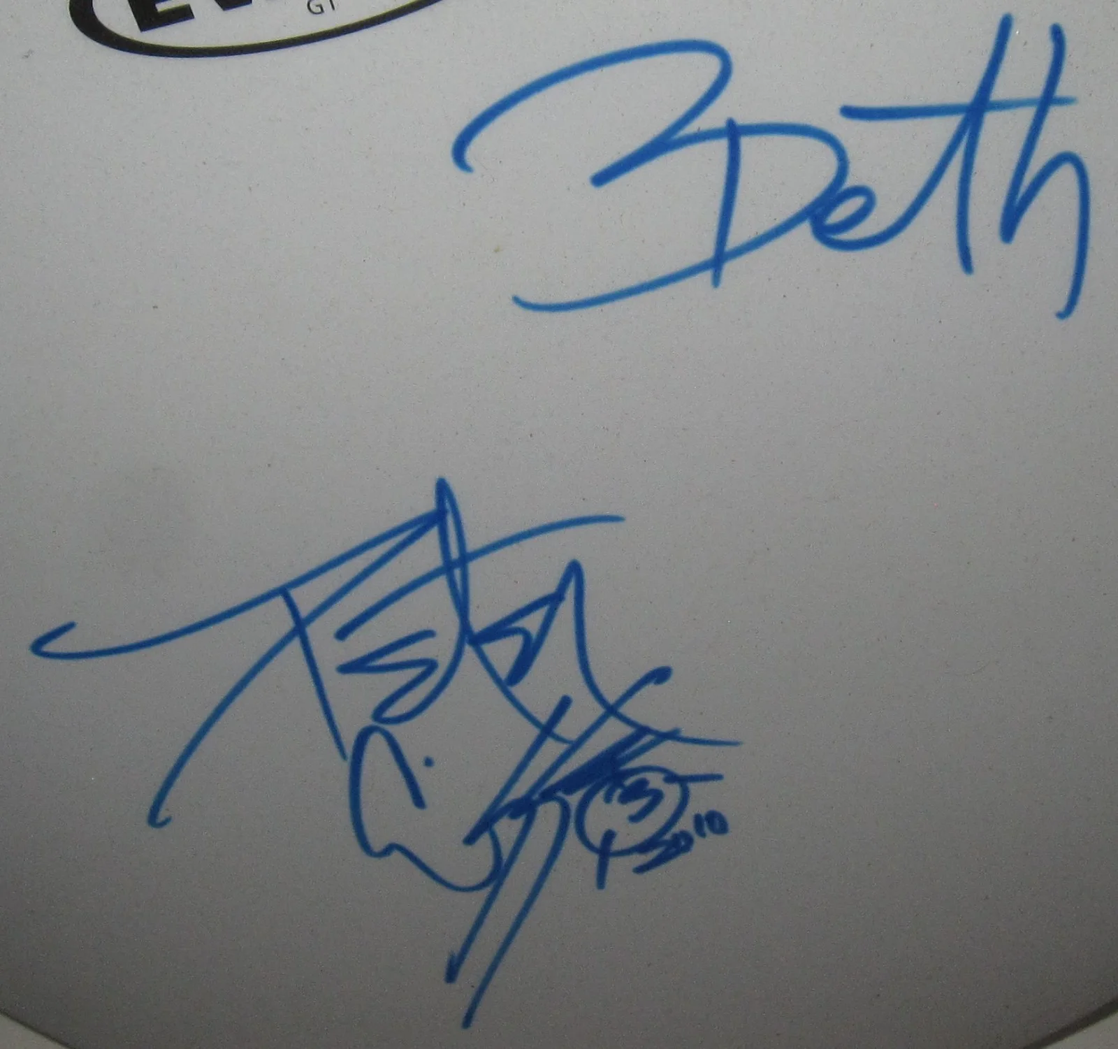 PETER CRISS SIGNED DRUMHEAD KISS SOLO ROCK AUTOGRAPH CATMAN BETH TITLE JSA LOA, изображение 2