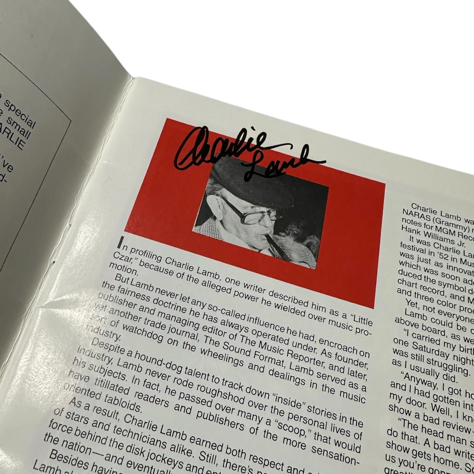 Oak Ridge Boys & Charlie Lamb (WSM Radio) Signed Country Music Numbered Magazine, изображение 5