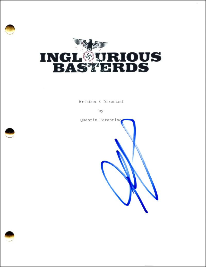 Daniel Bruhl — Daniel Bruhl Signed Autograph Inglourious Basterds Full Movie Script Screenplay