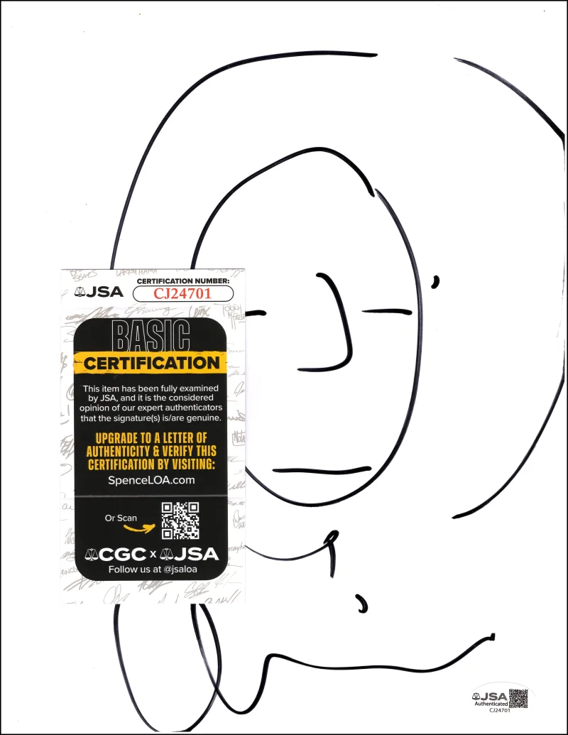Questlove — Questlove The Roots Signed Autograph Original Art Sketch Tonight Show w/ JSA COA, изображение 2