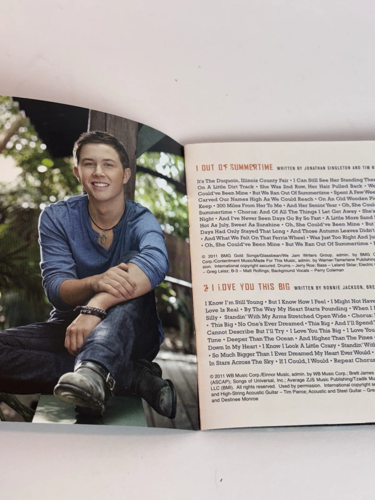 Scotty McCreery Signed Liner Notes Autograph Clear As Day Album Country, image 4